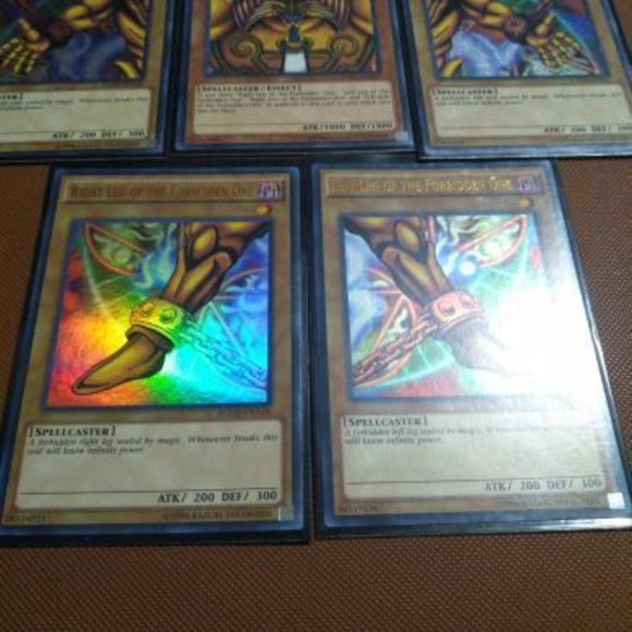 YUGIOH EXODIA COMPLETE 5 PIECE SET ALL 5 CARDS OF EXODIA | EXODIA FORBIDDEN  ONE